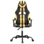 Gaming Stuhl aus Kunstleder in Schwarz und Gold von vidaXL, Gaming-Stühle - Ref: Foro24-3143820, Preis: 122,21 €, Rabatt: %