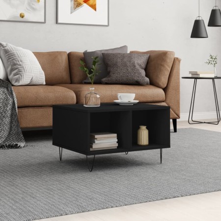 Black plywood coffee table 60x50x36.5 cm by vidaXL, Coffee table - Ref: Foro24-830541, Price: 43,99 €, Discount: %