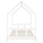 Bed frame for children made of white pine wood 90x200 cm by vidaXL, Cribs and beds for children - Ref: Foro24-835719, Price: ...