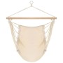 Large cream-colored fabric swing/hammock by vidaXL, Hammocks - Ref: Foro24-40591, Price: 33,99 €, Discount: %