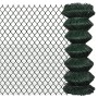 Green steel wire mesh fence 1x15 m by vidaXL, fence panels - Ref: Foro24-140344, Price: 65,52 €, Discount: %