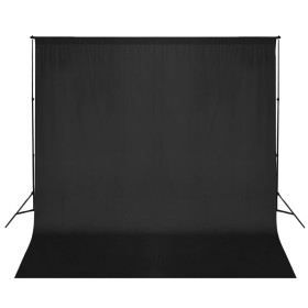 Backdrop support system photographic background 600x300 cm black by vidaXL, Money - Ref: Foro24-160061, Price: 115,71 €, Disc...