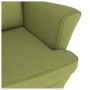 Sillón mecedora patas madera y taburete terciopelo verde claro de vidaXL, Mecedoras - Ref: Foro24-3121233, Precio: 313,22 €, ...