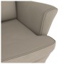 Sillón mecedora patas madera y taburete terciopelo gris claro de vidaXL, Mecedoras - Ref: Foro24-3121230, Precio: 261,30 €, D...