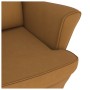 Sillón mecedora patas madera y taburete terciopelo marrón de vidaXL, Mecedoras - Ref: Foro24-3121238, Precio: 279,04 €, Descu...