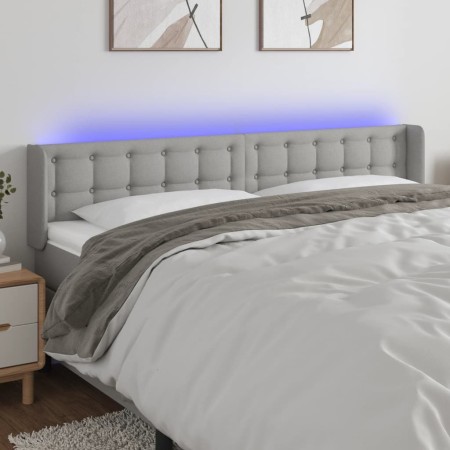 Cabecero con LED de tela gris claro 203x16x78/88 cm de vidaXL, Cabeceros y pies de cama - Ref: Foro24-3123692, Precio: 79,82 ...