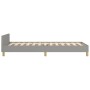 Light gray fabric bed frame with headboard 100x200 cm by vidaXL, Beds and slatted bases - Ref: Foro24-3125357, Price: 156,99 ...