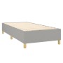 Cama box spring con colchón tela gris claro 100x200 cm de vidaXL, Camas y somieres - Ref: Foro24-3132289, Precio: 354,95 €, D...