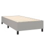 Box spring bed with light gray fabric mattress 100x200 cm by vidaXL, Beds and slatted bases - Ref: Foro24-3136893, Price: 392...