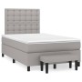 Cama box spring con colchón tela gris claro 120x200 cm de vidaXL, Camas y somieres - Ref: Foro24-3136901, Precio: 453,63 €, D...