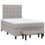 Cama box spring con colchón tela gris claro 120x200 cm de vidaXL, Camas y somieres - Ref: Foro24-3136901, Precio: 453,63 €, D...