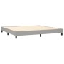 Cama box spring con colchón tela gris claro 200x200 cm de vidaXL, Camas y somieres - Ref: Foro24-3140401, Precio: 567,80 €, D...