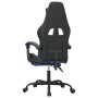 Silla gaming con reposapiés cuero sintético negro azul de vidaXL, Sillones para videojuegos - Ref: Foro24-3143830, Precio: 12...