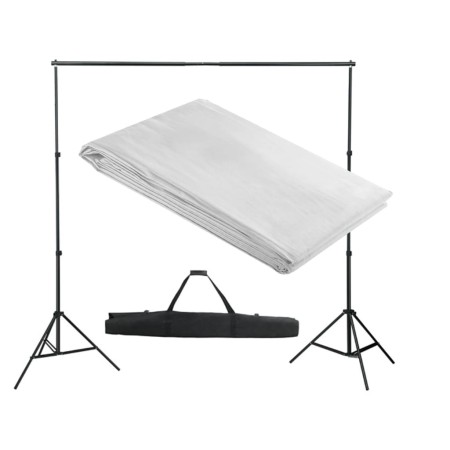 Backdrop support system 300x300 cm white by vidaXL, Money - Ref: Foro24-160068, Price: 83,70 €, Discount: %