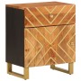 Solid mango wood nightstand brown and black 50x33x60 c by vidaXL, Nightstands - Ref: Foro24-356791, Price: 93,12 €, Discount: %