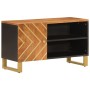 Mueble de TV madera de mango marrón negro 80x31,5x46 cm de vidaXL, Muebles TV - Ref: Foro24-356798, Precio: 75,13 €, Descuent...