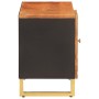 Mueble de TV madera de mango marrón negro 80x31,5x46 cm de vidaXL, Muebles TV - Ref: Foro24-356798, Precio: 75,13 €, Descuent...