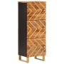 Aparador alto madera maciza mango marrón y negro 40x33,5x110 cm de vidaXL, Aparadores - Ref: Foro24-356812, Precio: 132,81 €,...