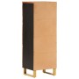 Aparador alto madera maciza mango marrón y negro 40x33,5x110 cm de vidaXL, Aparadores - Ref: Foro24-356812, Precio: 132,81 €,...