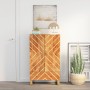 Solid wood sideboard brown and black mango 60x33.5x100 cm by vidaXL, Sideboards - Ref: Foro24-356813, Price: 201,83 €, Discou...