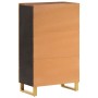 Aparador de madera maciza mango marrón y negro 60x33,5x100 cm de vidaXL, Aparadores - Ref: Foro24-356813, Precio: 201,83 €, D...