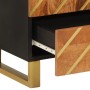 Aparador de madera maciza mango marrón y negro 60x33,5x100 cm de vidaXL, Aparadores - Ref: Foro24-356813, Precio: 201,83 €, D...