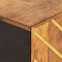 Solid wood sideboard brown and black mango 60x33.5x100 cm by vidaXL, Sideboards - Ref: Foro24-356813, Price: 201,83 €, Discou...