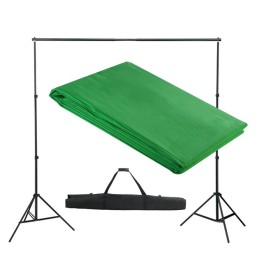 Backdrop support system 300x300 cm green by vidaXL, Money - Ref: Foro24-160066, Price: 59,31 €, Discount: %