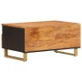 Mesa de centro madera maciza mango negro y marrón 80x54x40 cm de vidaXL, Mesas de centro - Ref: Foro24-356796, Precio: 160,71...