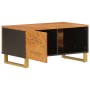 Mesa de centro madera maciza de mango negro marrón 80x50x40 cm de vidaXL, Mesas de centro - Ref: Foro24-356787, Precio: 95,46...