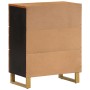 Mueble auxiliar madera maciza mango marrón/negro 60x33,5x75 cm de vidaXL, Aparadores - Ref: Foro24-356786, Precio: 161,68 €, ...