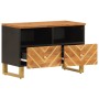 TV stand made of brown-black mango wood 70x33.5x46 cm by vidaXL, TV Furniture - Ref: Foro24-356784, Price: 101,81 €, Discount: %