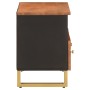 TV stand made of brown-black mango wood 70x33.5x46 cm by vidaXL, TV Furniture - Ref: Foro24-356784, Price: 101,81 €, Discount: %