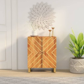 Auxiliary furniture solid mango wood brown/black 60x33.5x75 cm by vidaXL, Sideboards - Ref: Foro24-356785, Price: 144,99 €, D...