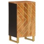 Mueble auxiliar madera maciza mango marrón/negro 40x33,5x75 cm de vidaXL, Aparadores - Ref: Foro24-356807, Precio: 105,69 €, ...