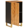 Mueble auxiliar madera maciza mango marrón/negro 40x33,5x75 cm de vidaXL, Aparadores - Ref: Foro24-356807, Precio: 105,69 €, ...