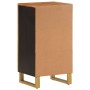 Mueble auxiliar madera maciza mango marrón/negro 40x33,5x75 cm de vidaXL, Aparadores - Ref: Foro24-356807, Precio: 105,69 €, ...