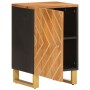 Mueble de baño madera maciza mango marrón y negro 38x33,5x58 cm de vidaXL, Tocadores de baño - Ref: Foro24-356804, Precio: 75...