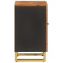 Mueble de baño madera maciza mango marrón y negro 38x33,5x58 cm de vidaXL, Tocadores de baño - Ref: Foro24-356804, Precio: 75...