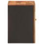 Mueble de baño de pared madera maciza mango marrón y negro de vidaXL, Tocadores de baño - Ref: Foro24-356803, Precio: 57,83 €...