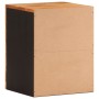 Mueble de baño de pared madera maciza mango marrón y negro de vidaXL, Tocadores de baño - Ref: Foro24-356803, Precio: 57,83 €...