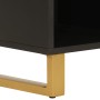 Mueble auxiliar madera maciza mango marrón/negro 80x33,5x75 cm de vidaXL, Aparadores - Ref: Foro24-356810, Precio: 130,35 €, ...