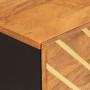 Mesita de noche madera maciza mango marrón y negro 50x33x60 c de vidaXL, Mesitas de noche - Ref: Foro24-356792, Precio: 112,2...