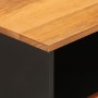 Mesita de noche madera maciza mango marrón y negro 50x33x60 c de vidaXL, Mesitas de noche - Ref: Foro24-356793, Precio: 99,49...