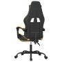 Silla gaming con reposapiés cuero sintético negro dorado de vidaXL, Sillones para videojuegos - Ref: Foro24-3143880, Precio: ...