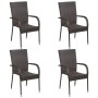 Brown 5-piece garden dining set by vidaXL, Garden sets - Ref: Foro24-3071751, Price: 314,99 €, Discount: %