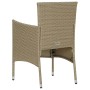 Juego de comedor para jardín de 5 piezas beige de vidaXL, Conjuntos de jardín - Ref: Foro24-3071803, Precio: 525,99 €, Descue...