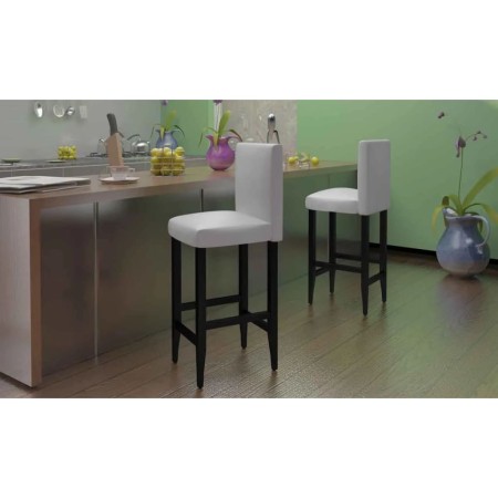 Küchenhocker 2 Einheiten weißes Kunstleder von vidaXL, Küchenhocker - Ref: Foro24-240073, Preis: 186,99 €, Rabatt: %