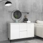 Hochglanzweißes Sperrholz-Sideboard 104x35x70 cm von vidaXL, Sideboards - Ref: Foro24-806118, Preis: 103,35 €, Rabatt: %