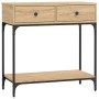 Mesa consola madera de ingeniería roble Sonoma 75x34,5x75 cm de vidaXL, Mesas auxiliares - Ref: Foro24-833399, Precio: 76,23 ...